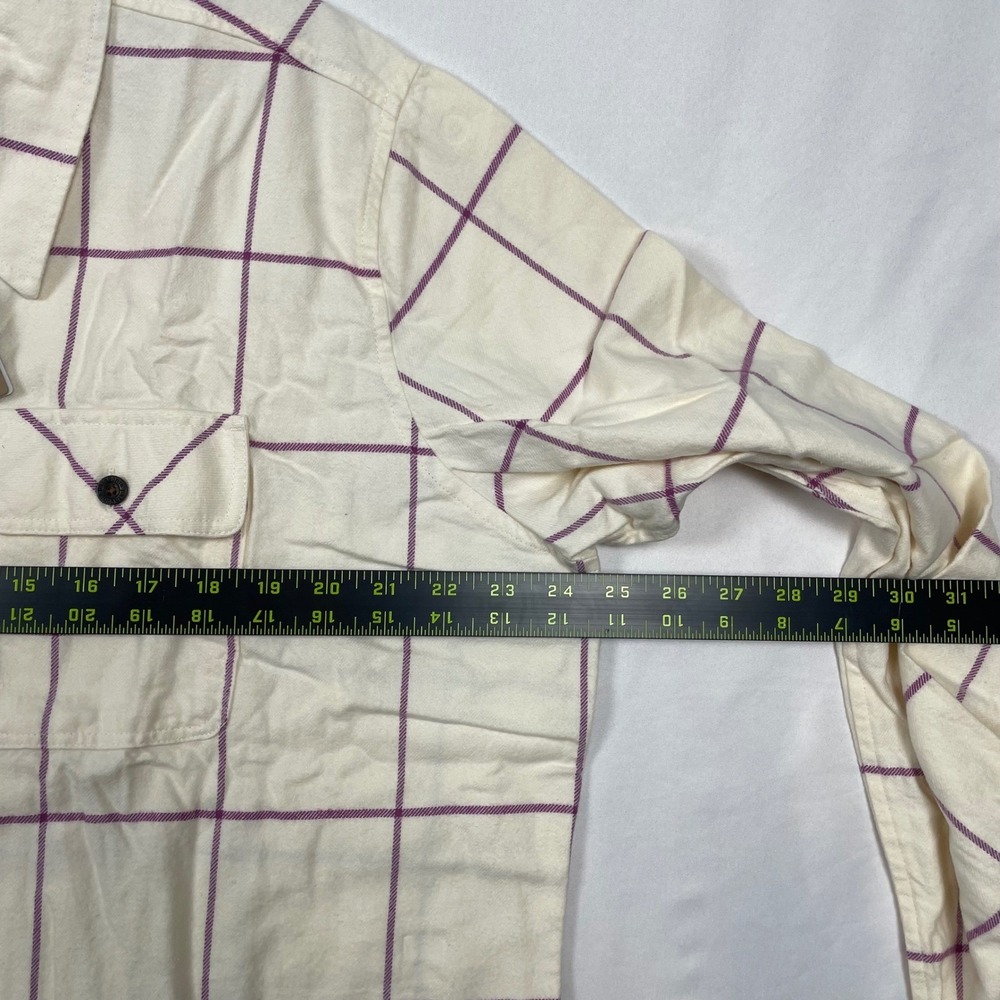Patagonia Organic Cotton Fjord Flannel Shirt Woodland Natural XXL NWT MSRP $99 - Picture 8 of 11